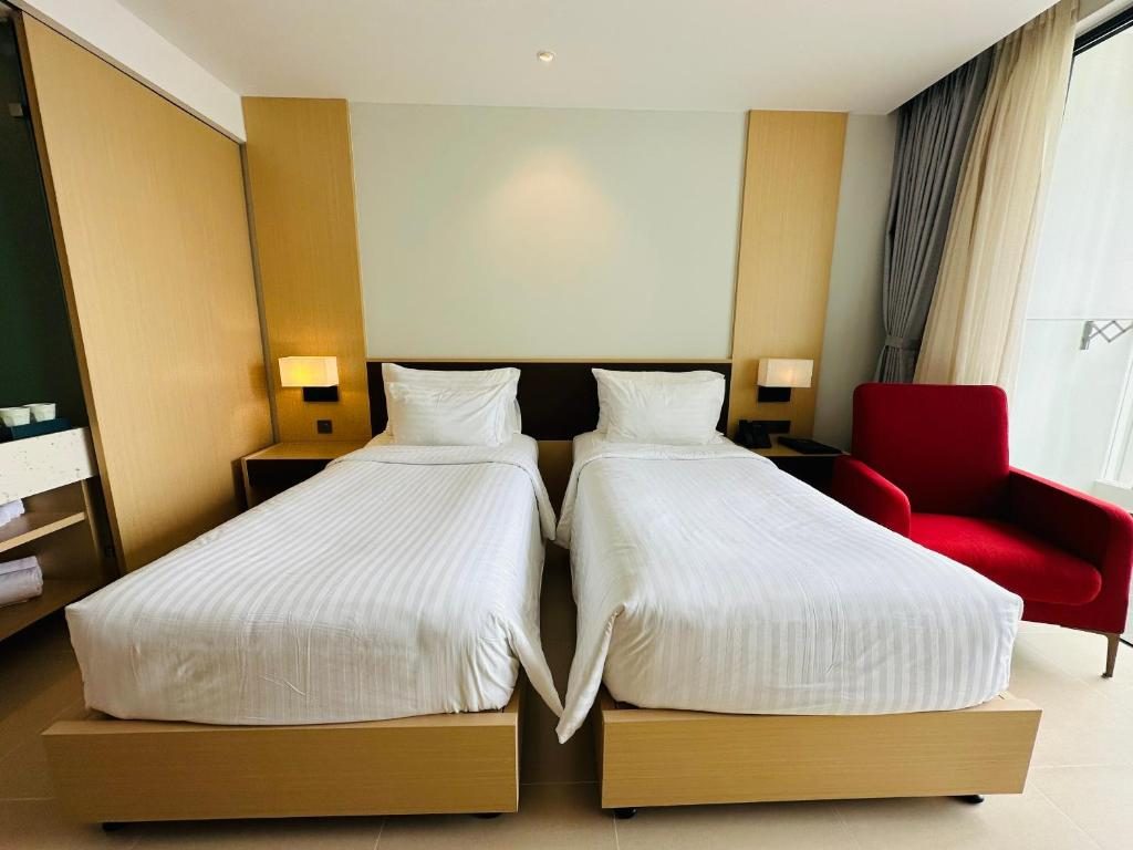 Phòng Deluxe 2 Giường Đơn Nhìn Ra Biển