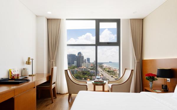 Phòng Deluxe 2 Giường Đơn Nhìn ra Một góc Biển