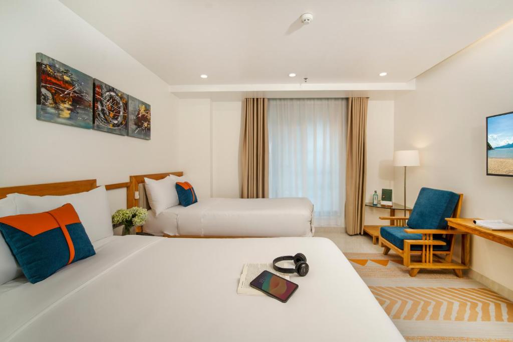 Phòng Deluxe 2 Giường Đơn Nhìn Ra Thành Phố