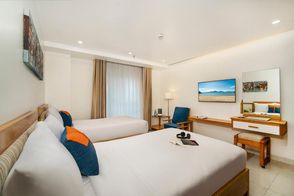 Phòng Deluxe 2 Giường Đơn Nhìn Ra Thành Phố
