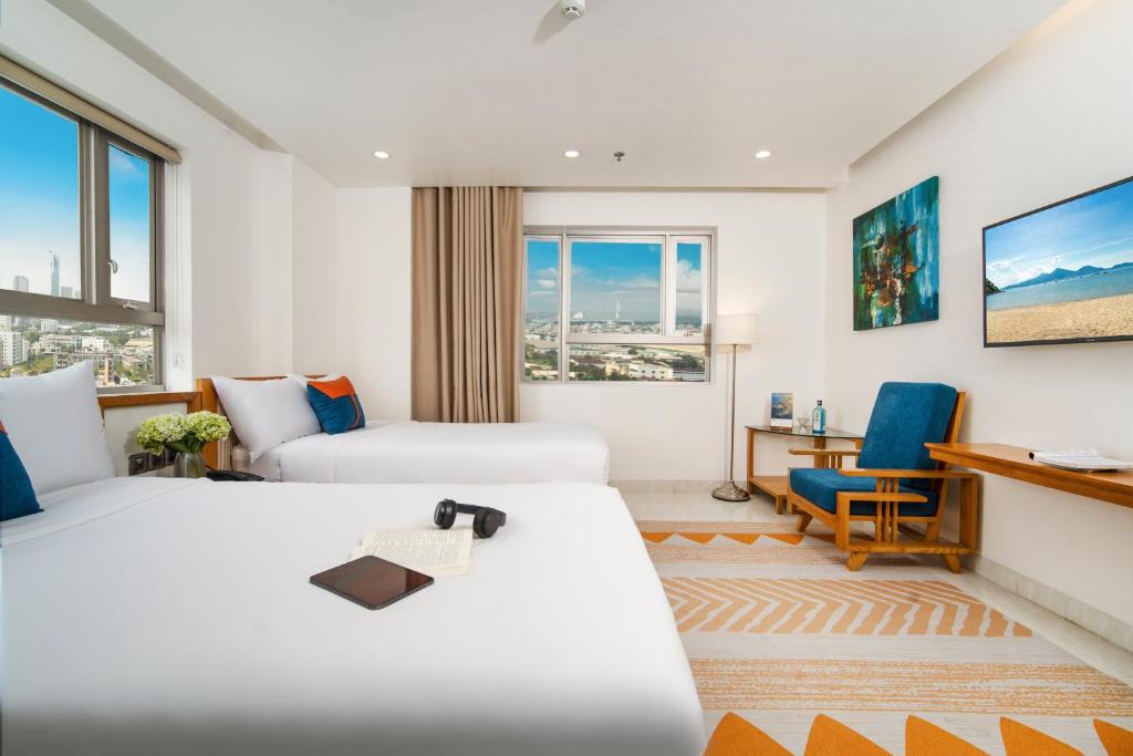 Phòng Deluxe 2 Giường Đơn Nhìn Ra Thành Phố