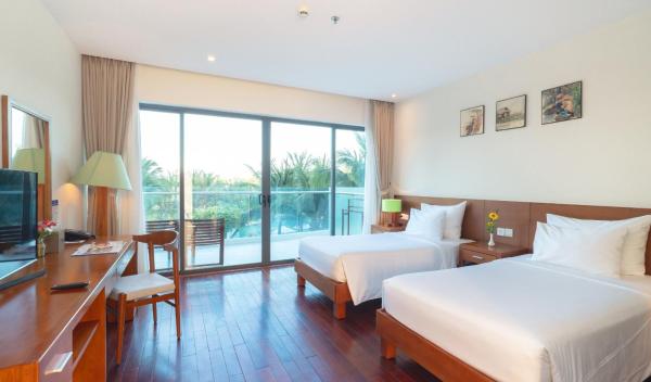 Phòng Deluxe 2 Giường Đơn Nhìn Ra Vườn