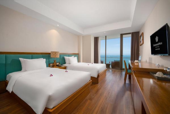 Phòng Premier 2 Giường có Ban công – Hướng biển