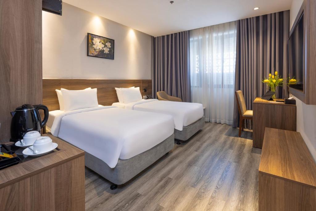 Phòng Deluxe 1 Giường đôi hoặc 2 Giường đơn với Cửa sổ