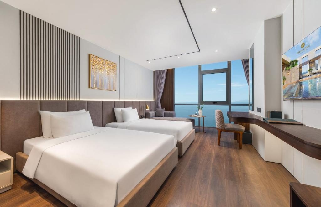 Phòng Premier Deluxe 2 Giường Đơn Nhìn Ra Biển
