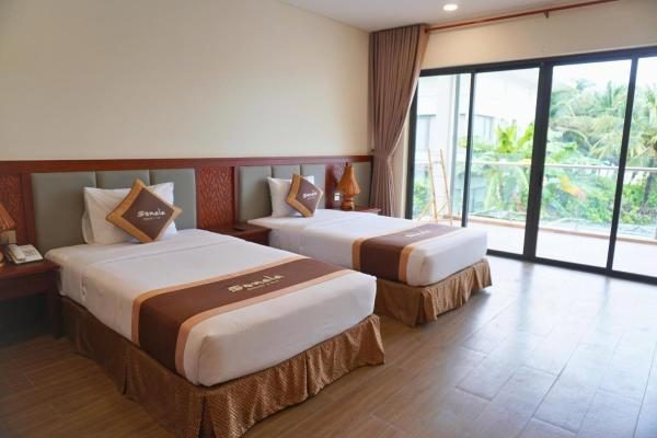 Phòng Deluxe Giường Đôi/2 Giường Đơn Nhìn Ra Vườn