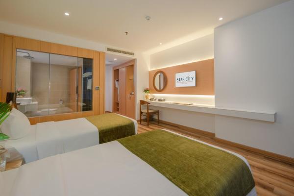 Phòng Superior 2 giường đơn nhìn ra cảnh thành phố