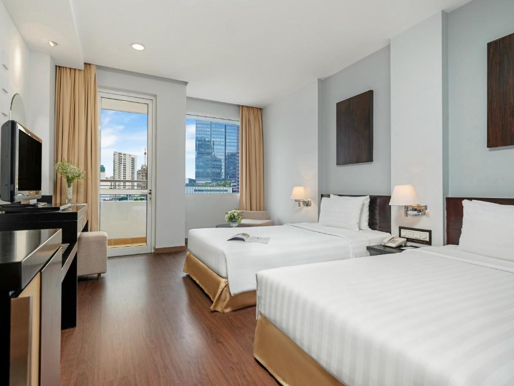 Phòng Deluxe Nhìn ra Thành phố có 2 Giường Đơn