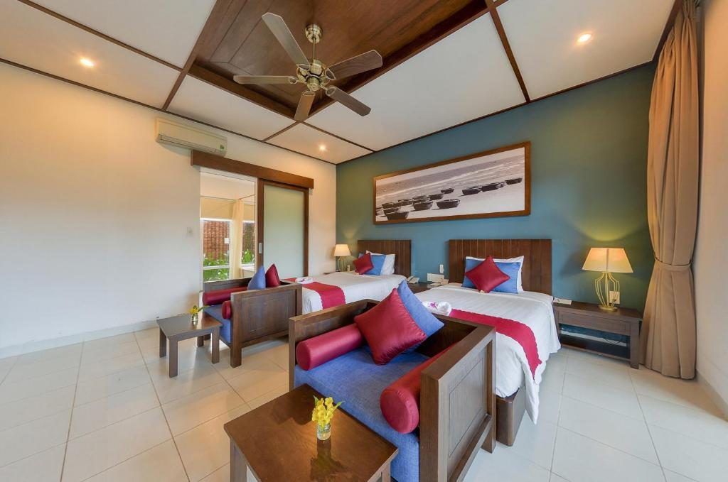 Phòng 2 Giường Đơn Nhìn Ra Khu Vườn