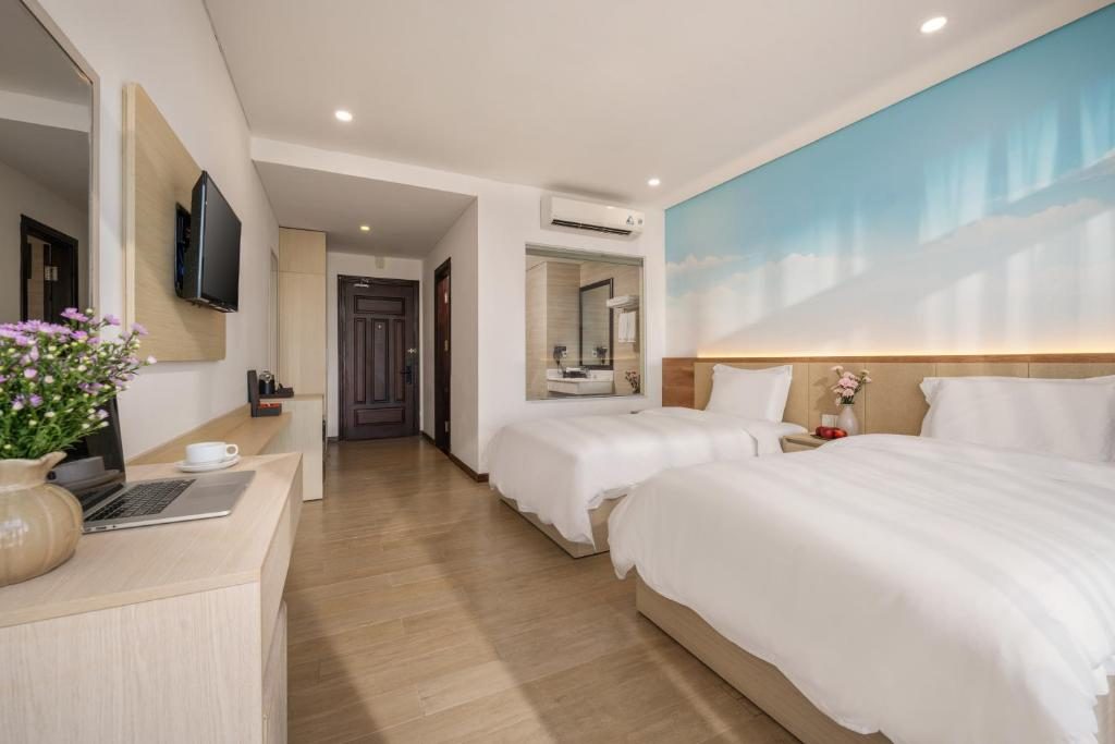 Phòng Deluxe 2 Giường Đơn Nhìn Ra Biển