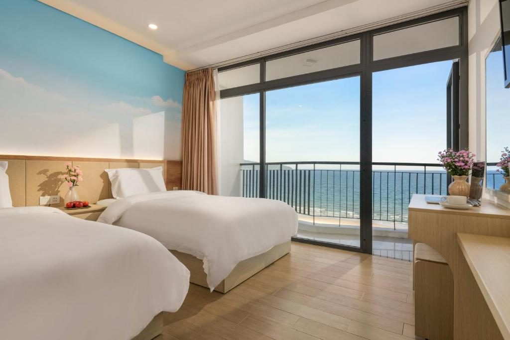 Phòng Deluxe 2 Giường Đơn Nhìn Ra Biển