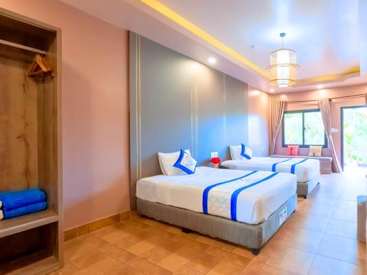 Phòng Deluxe 2 Giường Đơn Nhìn Ra Vườn