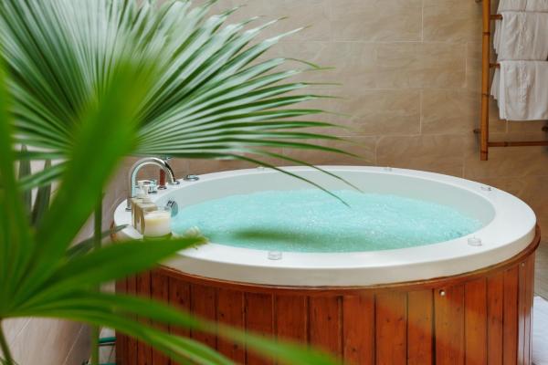 Bungalow với Bể sục và Tầm nhìn ra Biển