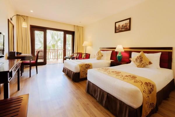 Phòng Deluxe 2 Giường đơn Nhìn ra vườn