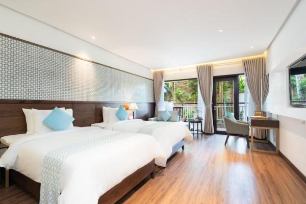 Phòng Deluxe 2 Giường Đơn Nhìn Ra Vườn