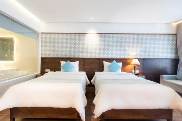 Phòng Deluxe 2 Giường Đơn Nhìn Ra Vườn