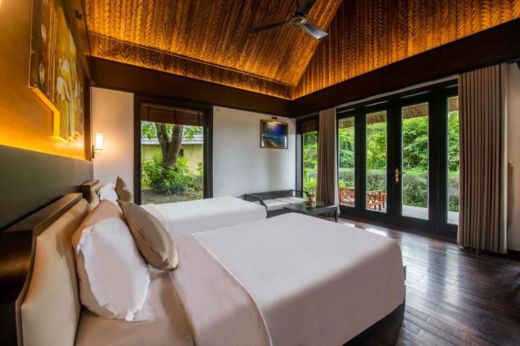 Bungalow Deluxe 2 Giường Đơn Nhìn Ra Biển