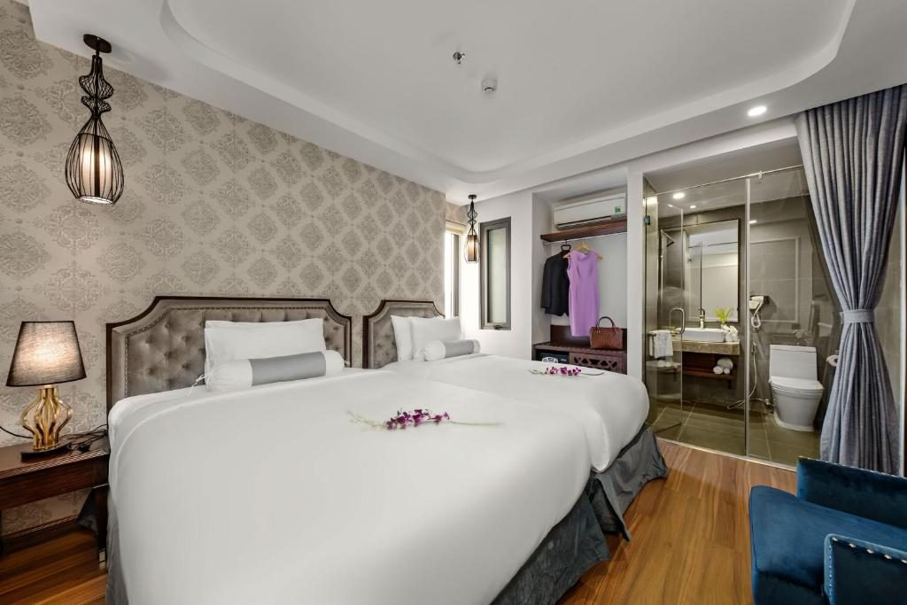 Phòng Deluxe 2 Giường Đơn Nhìn Ra Thành Phố