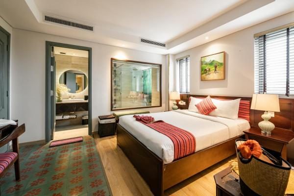 Phòng Deluxe Giường Đôi + Trà Chiều Trên Sân Thượng