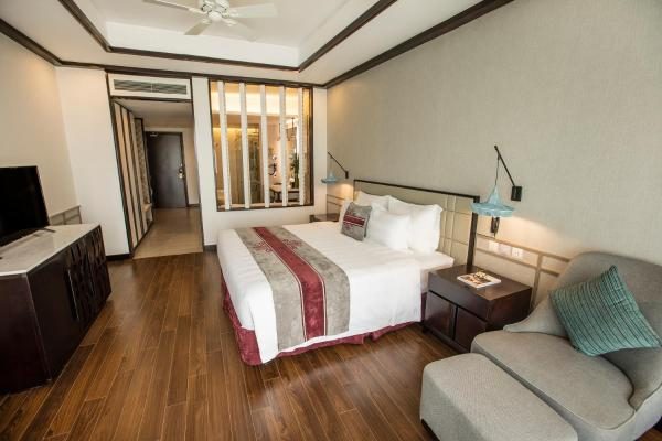Phòng Đôi Deluxe với ban công và Nhìn ra Khu vườn