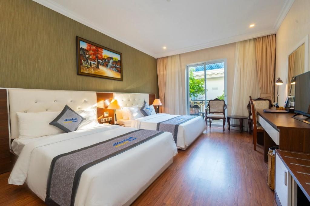 Phòng Deluxe 2 Giường Đơn Nhìn Ra Vườn