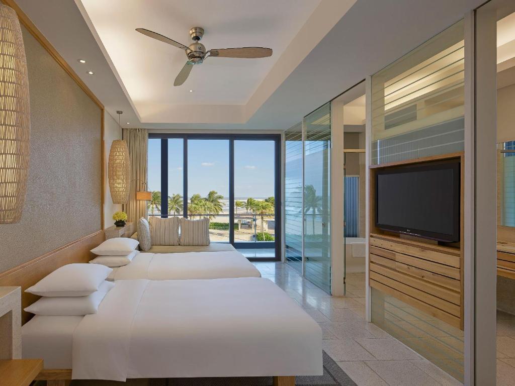 Phòng 2 giường đơn nhìn ra đại dương