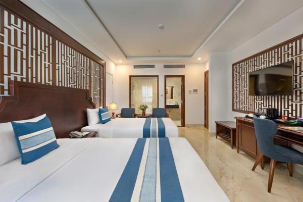 Phòng Deluxe 2 Giường Đơn Nhìn ra Một góc Biển