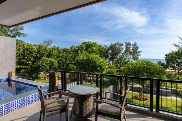Suite Junior có Giường cỡ King Nhìn ra Biển và Hồ bơi riêng