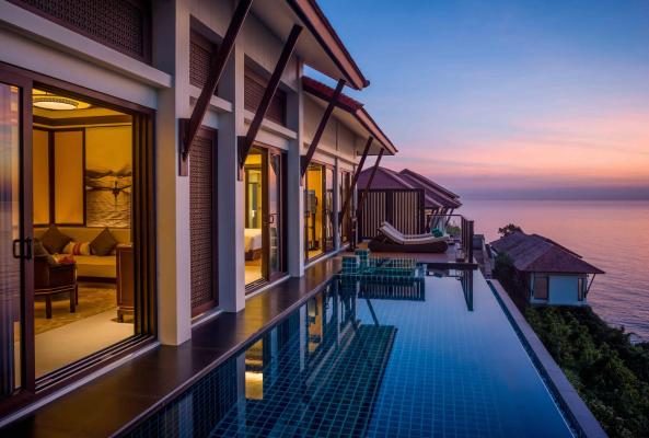Biệt Thự 1 Phòng Ngủ Có Hồ Bơi Bên Sườn Đồi Nhìn Ra Biển
