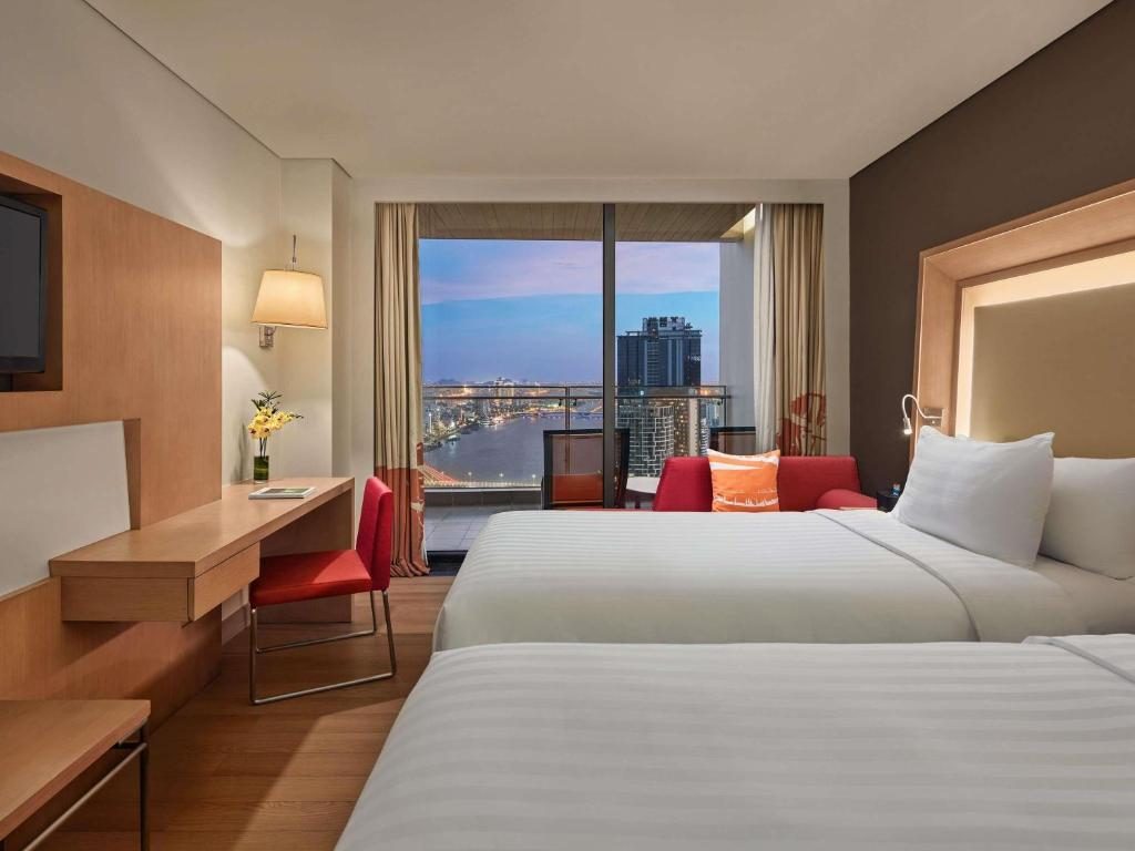 Phòng Executive 2 Giường Đơn Có Ban Công Và Tầm Nhìn Ra Sông Hàn – Quyền Sử Dụng Executive Lounge