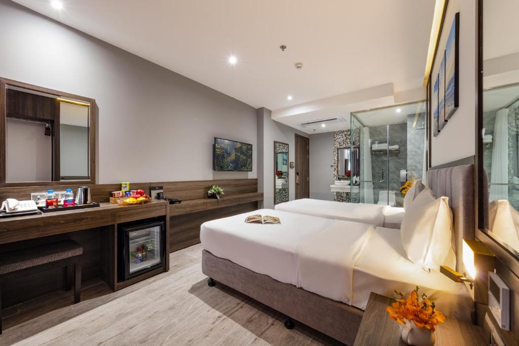Phòng Deluxe Giường Đôi/2 Giường Đơn Nhìn Ra Thành Phố