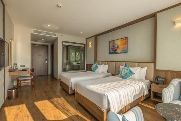 Phòng Deluxe 2 Giường Đơn Nhìn Ra Toàn Cảnh Biển