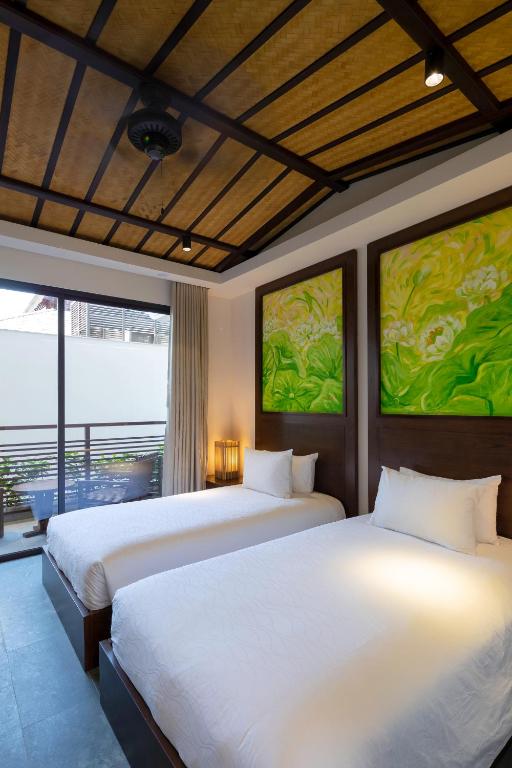 Phòng Deluxe 2 Giường đơn có Ban công