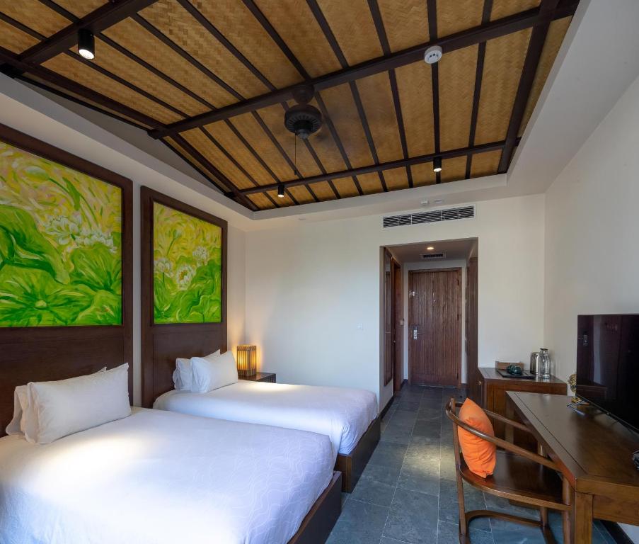 Phòng Deluxe 2 Giường đơn có Ban công
