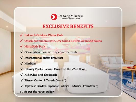 Special Offer – Deluxe Twin Room with Ocean View – Onsen & Water Park Inclusive