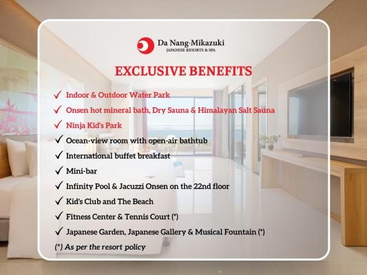 Special Offer – Deluxe Double Room with Ocean View – Onsen & Water Park Inclusive