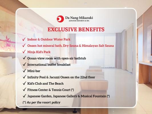 Special Offer – Premium Deluxe Twin Room with Ocean View – Onsen & Water Park Inclusive