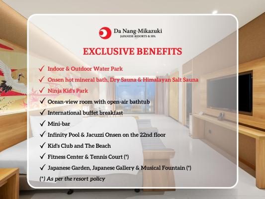 Special Offer – Premium Deluxe Double Room with Ocean View – Onsen & Water Park Inclusive