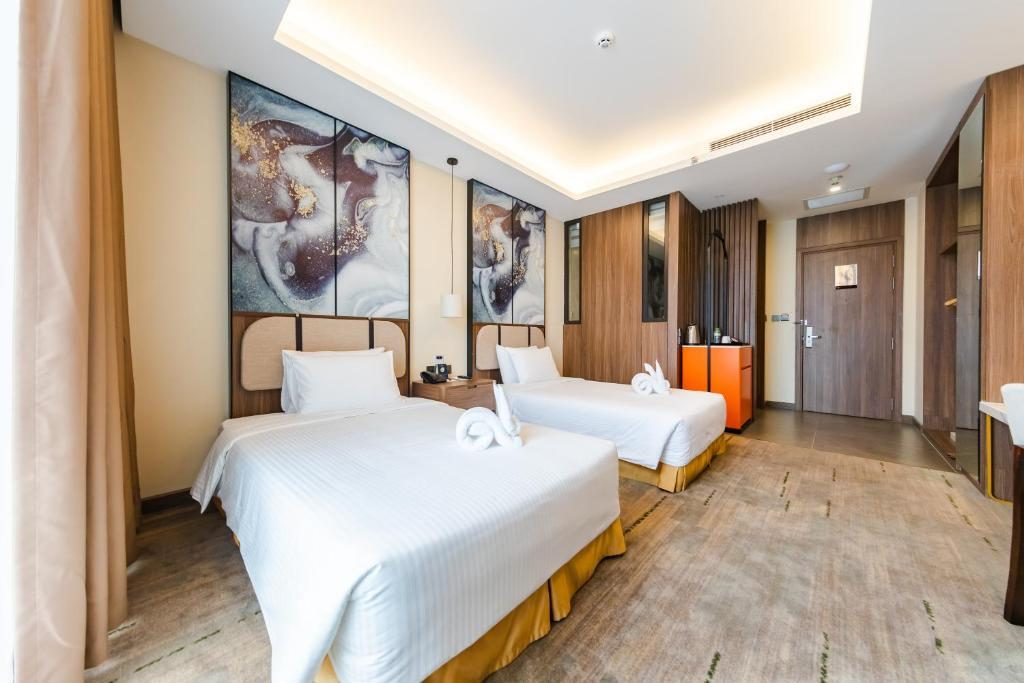 Phòng Deluxe 2 Giường Đơn Nhìn Ra Thành Phố