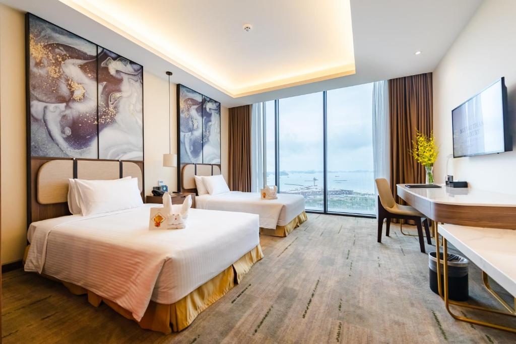 Phòng Deluxe 2 Giường Đơn Nhìn Ra Biển
