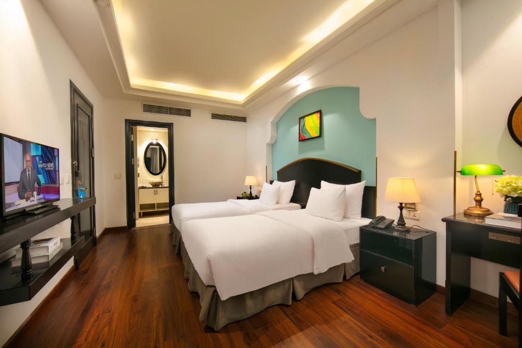 Phòng Deluxe Giường Đôi/2 Giường Đơn Với Cửa Sổ Bên Trong