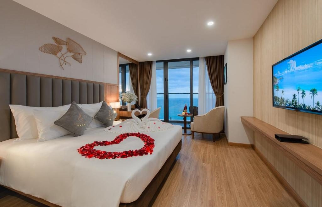 Phòng Deluxe có Giường Đôi và Tầm nhìn ra Đại dương