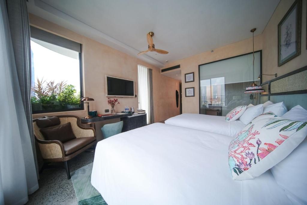 Phòng Deluxe 2 Giường Đơn Nhìn ra Biển