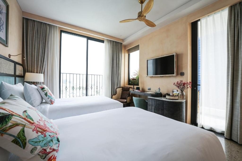 Phòng Deluxe 2 Giường Đơn Nhìn ra Biển