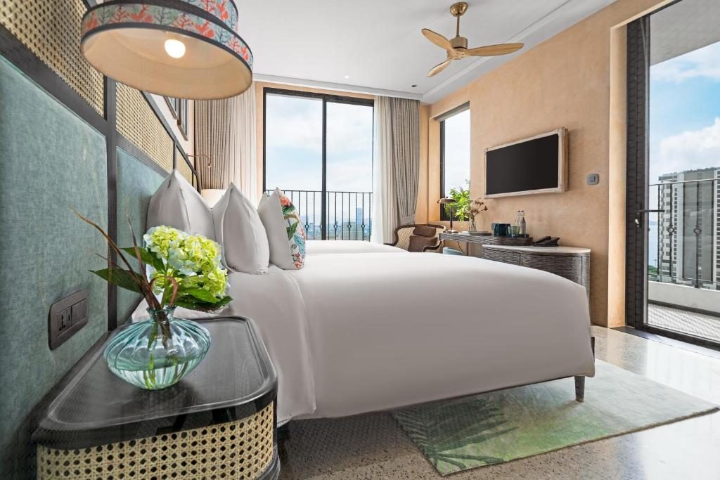 Phòng Deluxe 2 Giường Đơn Nhìn ra Biển
