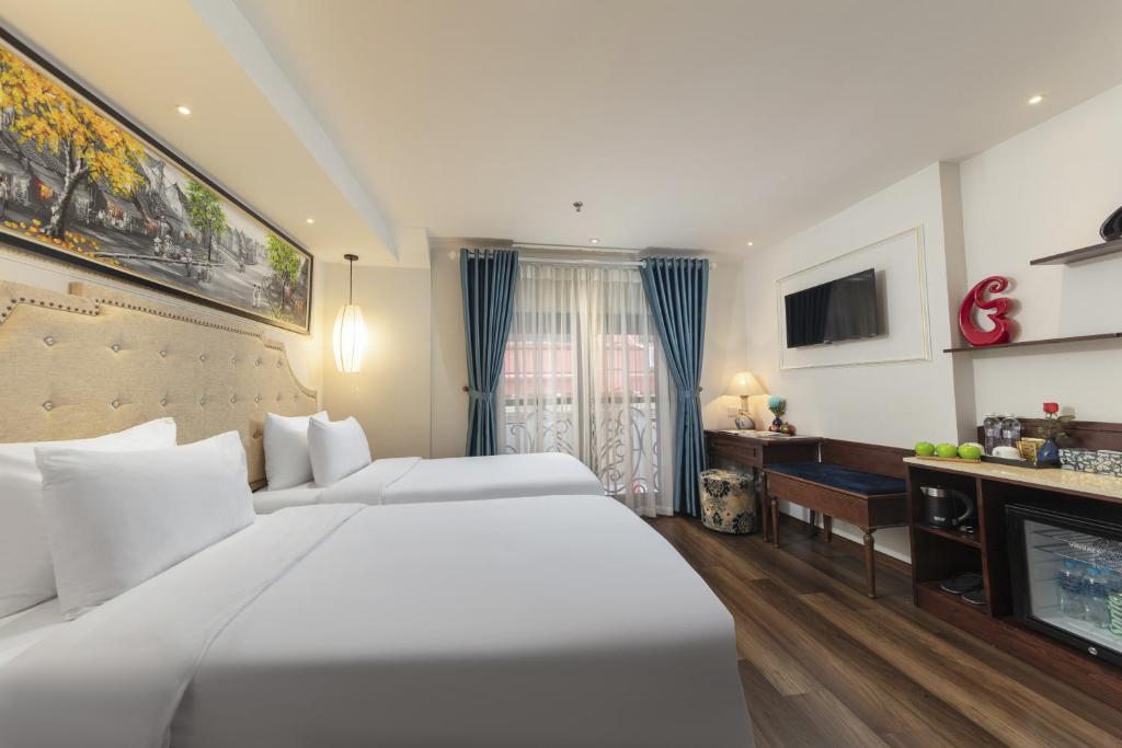 Phòng Deluxe 1 Giường đôi hoặc 2 Giường đơn với Cửa sổ