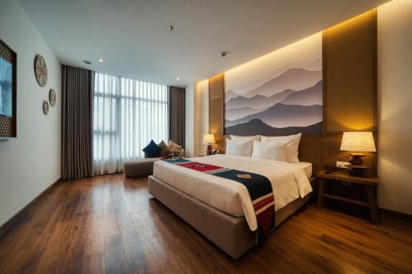 Phòng Deluxe Giường Đôi Nhìn Ra Vườn