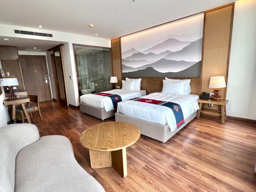 Phòng Deluxe 2 Giường Đơn Nhìn Ra Vườn