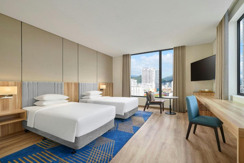 Phòng Premium 2 Giường Đơn Nhìn ra Biển